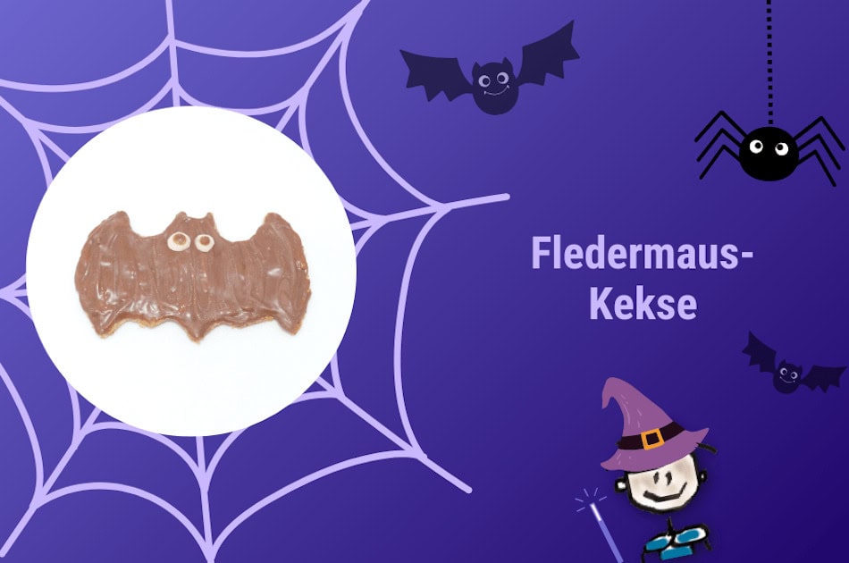 Rezeptbild Fledermaus-Kekse Halloween zum Ausstechen