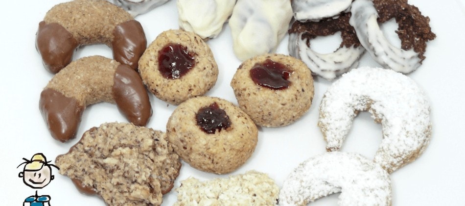 gesunde Plätzchen mit Vollkornmehl und wenig Zucker