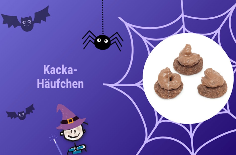 Rezeptbild Kacka-Häufchen Halloween ohne Ausstechen