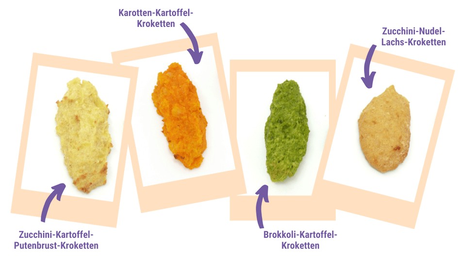 Beispiele Brei als Fingerfood