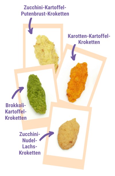 Beispiele Brei als Fingerfood