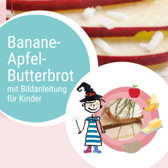 Rezept Banane-Apfel-Butterbrot