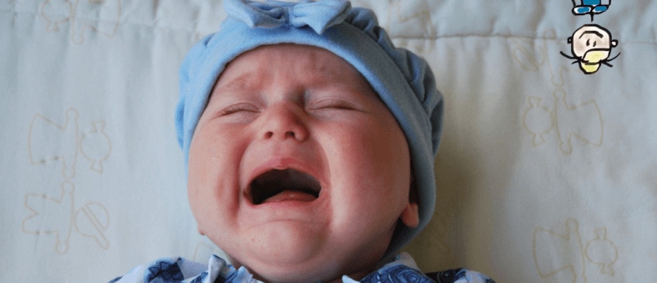 Neugeborenes weint viel